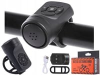DZWONEK ROWEROWY ELEKTRONICZNY + ALARM NA ROWER KIEROWNICĘ 120 dB KLAKSON