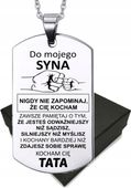 Naszyjnik Zawieszka stal z grawerem dla SYNA