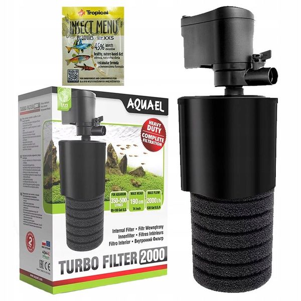 AQUAEL TURBO FILTER 2000 filtr wewnętrzny 300-400l zdjęcie 1