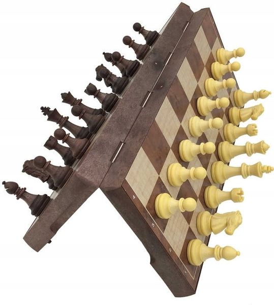 SZACHY WARCABY MAGNETYCZNE KLASYCZNE 2W1 GRA LOGICZNA zdjęcie 8