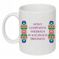 Ceramiczny Kubek dla KGW Koło Gospodyń Wiejskich twój nadruk miejscowość