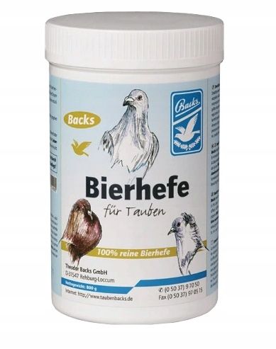 BACKS BIERHEFE Drożdże piwne dla gołębi 800g na Arena.pl