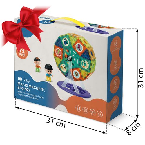 Klocki magnetyczne z karuzela RK-769 Ricokids na Arena.pl