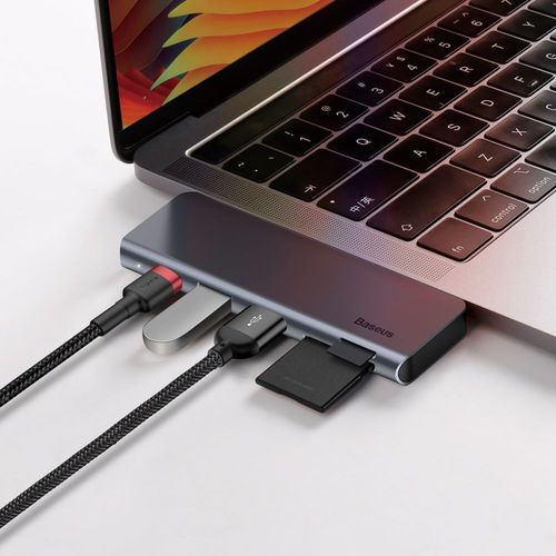 BASEUS UCN3266 ADAPTER TYPE-C TO MULTI PORT 5IN1 GREY na Arena.pl