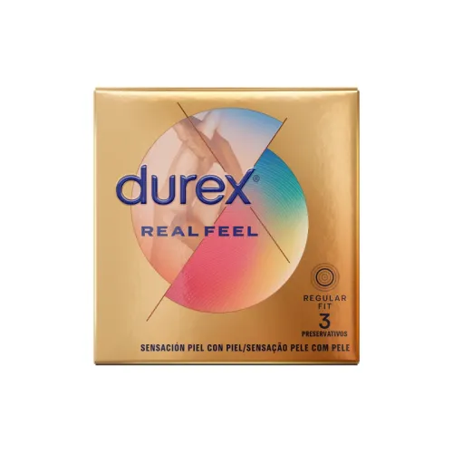 durex realfeel prezerwatywy bez lateksu 3 sztuki szerokość 56 mm na Arena.pl