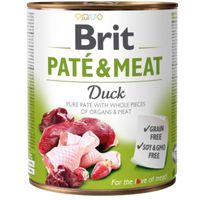 mokra karma dla psa z kaczką brit pate&meat duck 800 g bezzbożowa puszka