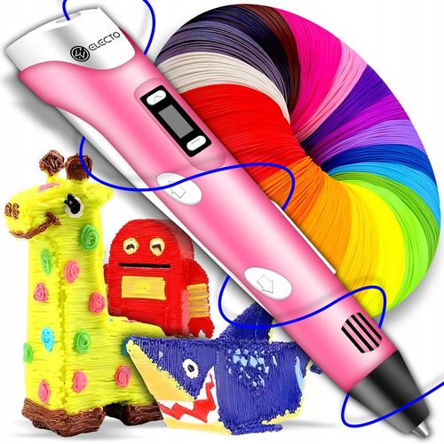 DŁUGOPIS 3D DLA DZIECI DRUKARKA 3D MAGICZNY DŁUGOPIS 3D + WKŁADY 160 METRÓW na Arena.pl