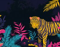 Plakat 76x60,5cm Tygrys w Rozdarciu