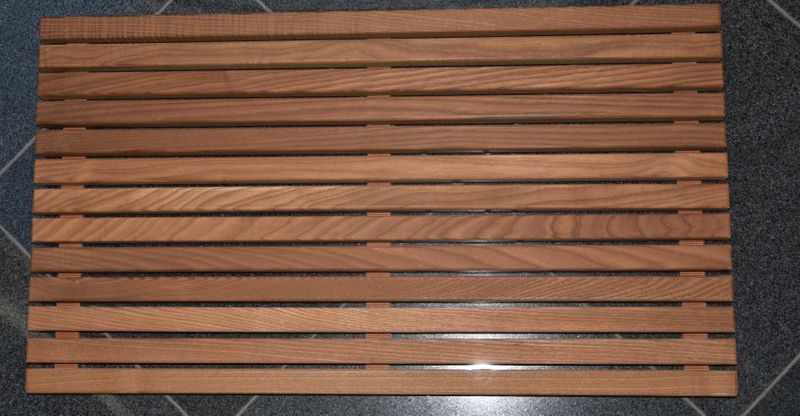 Mata z termowanego drewna jesionowego 65 x 40 x 2,7cm zdjęcie 4