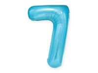 Balon foliowy "cyfra 7", niebieska, 100 cm [balon na hel]