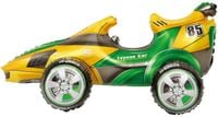 Balon foliowy 4D Samochód wyścigowy żółto-zielony 72x34cm