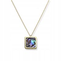 ZŁOTY NASZYJNIK 925 Z MASĄ PERŁOWĄ