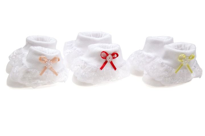 SKARPETKI NIEMOWLĘCE BAWEŁNIANE 0-3 MSC. zdjęcie 1