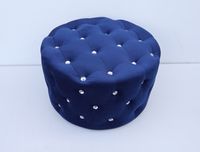 PUFA Ławka GLAMOUR pikowana okrągła