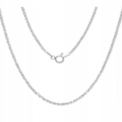 ŁAŃCUSZEK SREBRNY NASZYJNIK DAMSKI ŚLICZNY BŁYSZCZĄCY NA PREZENT + GRATIS na Arena.pl