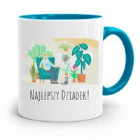 Kubek Błękitny Dzień Dziadka Najlepszy Dziadek Z Nadrukiem Ze Zdjęciem