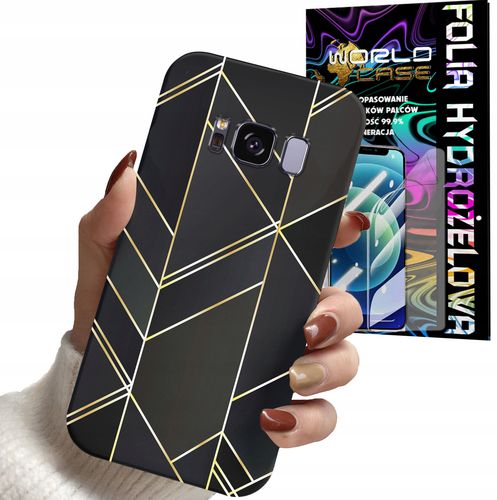 ETUI CASE DO SAMSUNG S8 - MARMUREK GEOMETRYCZNE WZORY DLA KOBIET + FOLIA na Arena.pl