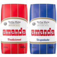 Zestaw Yerba Mate Amanda Despalada + Elaborada 2x500g 1kg