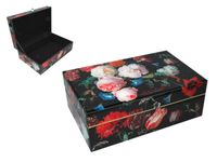 Szkatułka szklana na biżuterię J. Davidszoon, Kwiaty barokowe CARMANI