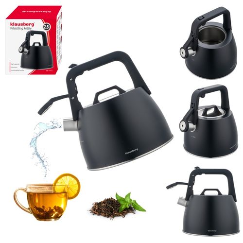 czajnik stalowy z gwizdkiem 2,5l klausberg kb-7915 na Arena.pl