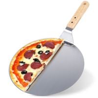 Duża Łopata do Pizzy Chleba Wypieków Szufla Taca Okrągła Stalowa 30,5 cm