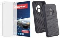 Szkło Hybrydowe Na Wyświetlacz + Etui Do Hammer Blade V Case Cover Futerał