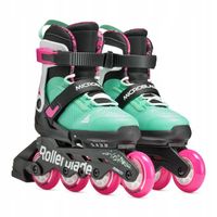 Rollerblade Microblade XT Black / Sea Green - Łyżworolki dla dzieci