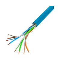 Kabel UTP Lanberg kat. 5e 305m drut CU niebieski fluke passed