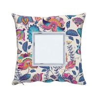 Dwukolorowa poszewka z satyny 38 x 38 cm do sublimacji - Floreal