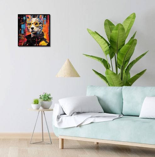 Plakat 40x40cm Kot w Miejskim Stylu na Arena.pl