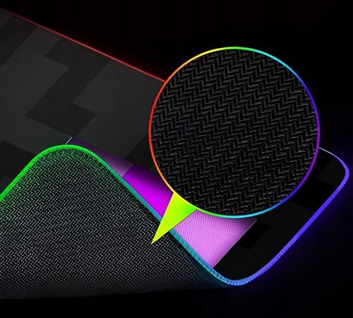 MOZOS DUŻA PODŚWIETLANA PODKŁADKA 80X30CM DLA GRACZY GAMINGOWA LED RGB na Arena.pl