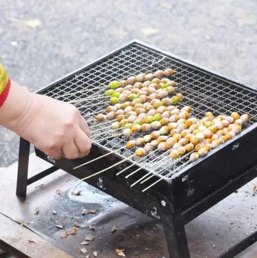 GRILL TURYSTYCZNY PRZENOŚNY SKŁADANY WALIZKA Kempingowy Prostokatny zdjęcie 6