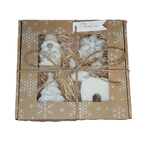 Świeca Dekoracyjna Sojowa Podziękowania Prezent Zestaw Świąteczny Box na Arena.pl