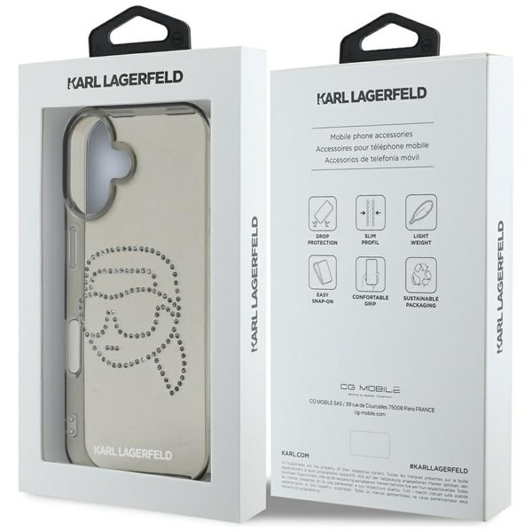Etui Karl Lagerfeld do iPhone 16, Czarny zdjęcie 8