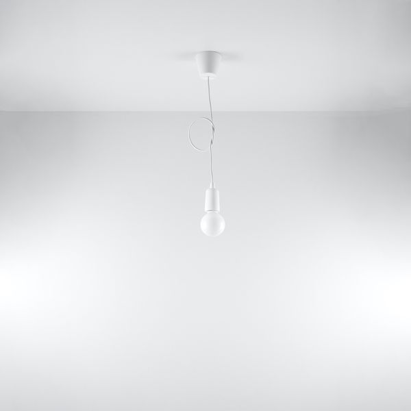 Lampa wisząca DIEGO 1 biała zdjęcie 5