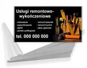 Wizytówki reklamowe 200 szt dużo wzorów USŁUGI REMONTOWO WYKOŃCZENIOWE