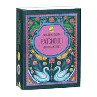 kadzidełka stożkowe golden india 10 szt. - patchouli