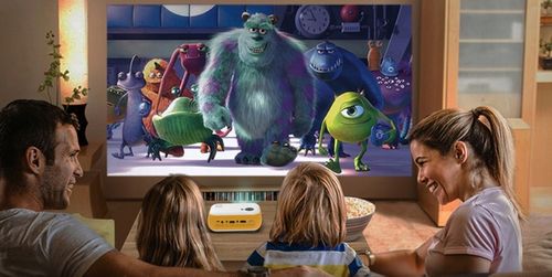 RZUTNIK MINI PROJEKTOR Przenośny dla Dzieci do Bajek Bajki Gier na Arena.pl