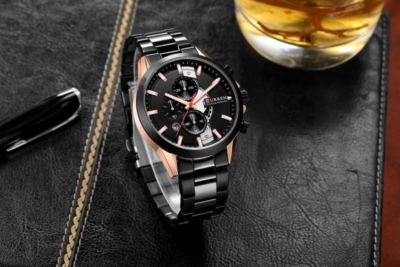 ZEGAREK MĘSKI CURREN 8325 (zc021b) - CHRONOGRAF zdjęcie 3