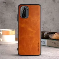 Etui AIORIA Vintage LEATHER Xiaomi Poco F3/Redmi K40/K40 Pro pomarańczowy