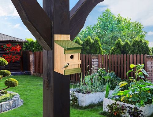 Budka lęgowa dla ptaków sikorek kosa karmnik domek MIX - 4szt na Arena.pl