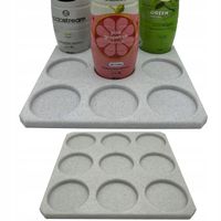 STOJAK PODKŁADKA NA SYROPY 9 MIEJSC KOLOR MARMUROWY