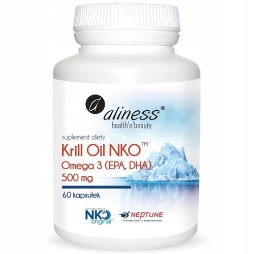 Aliness Krill Oil NKO Omega 3 60 kaps. olej z kryla serce układ nerwowy na Arena.pl