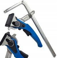 ŚCISK STOLARSKI DŹWIGNIOWY ZACISK UCHWYT DO SZYNY ODKUWANY 300 x 60mm