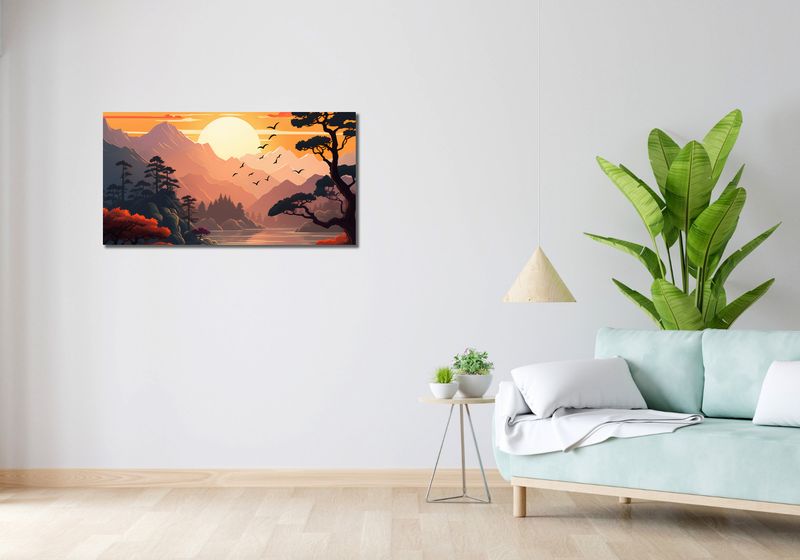 Obraz 100x50cm Złoty Zachód zdjęcie 2