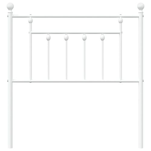 Metalowe wezgłowie, białe, 80 cm na Arena.pl