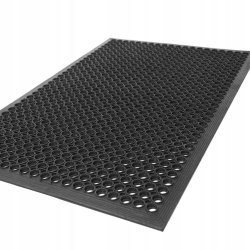 Wycieraczka ażurowa gruba mata wejściowa z perforowanej gumy 60x90 na Arena.pl