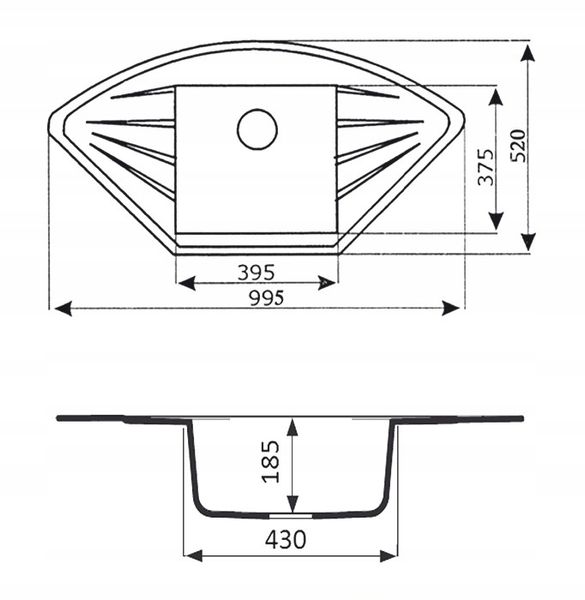 ZLEW ZLEWOZMYWAK GRANIT 8 kolorów 99x52 + SYFON zdjęcie 10
