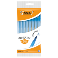 bic round stic classic długopis niebieski 8 sztuk