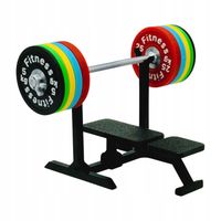 MiniGym - Ławeczka ze stojakiem, sztangą i obciążeniami - miniatura